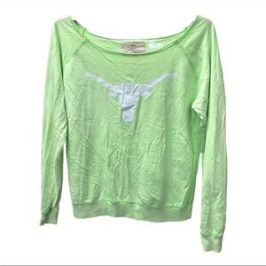 Three Square Texas Longhorns Green Sweater Women’s Size Medium